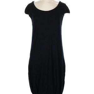 Theory black knit dress excellent condition sleeveless large L RARE HTF